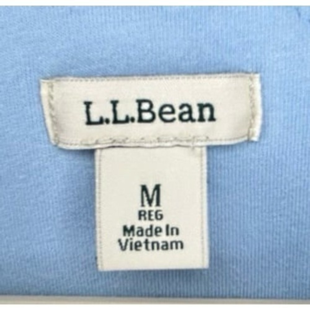 Vintage Y2k L.L. Bean Quilted Lined Blue Flannel Button Up Shacket Womens Medium - Picture 3 of 8